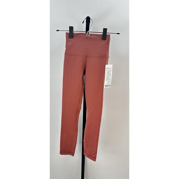 Lululemon Wunder Train HR Crop 23” Everlux Size 0 Brier Rose BRRO NWT - Picture 5 of 10